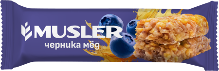 Батончик мюсли - Черника и мед, MUSLER 30 г.